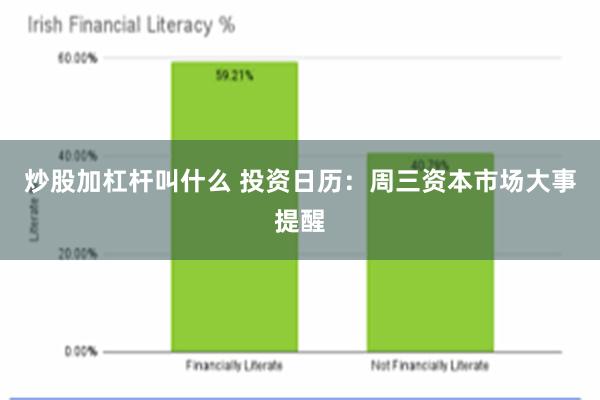 炒股加杠杆叫什么 投资日历：周三资本市场大事提醒